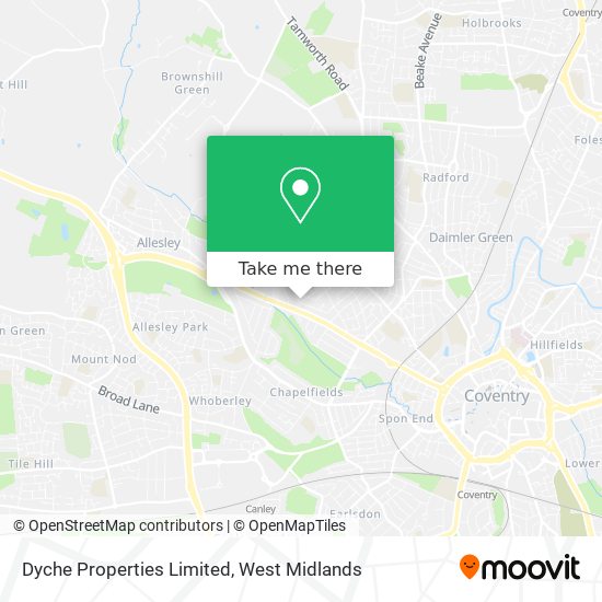 Dyche Properties Limited map