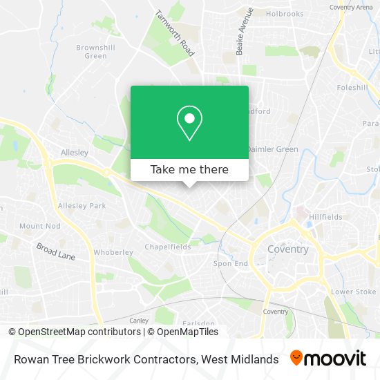 Rowan Tree Brickwork Contractors map