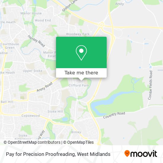 Pay for Precision Proofreading map