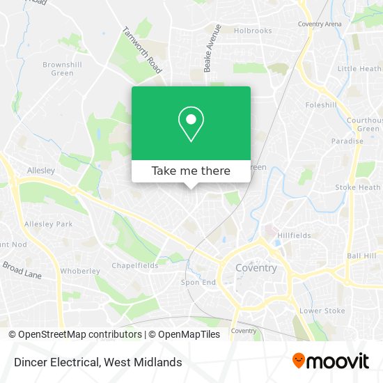 Dincer Electrical map