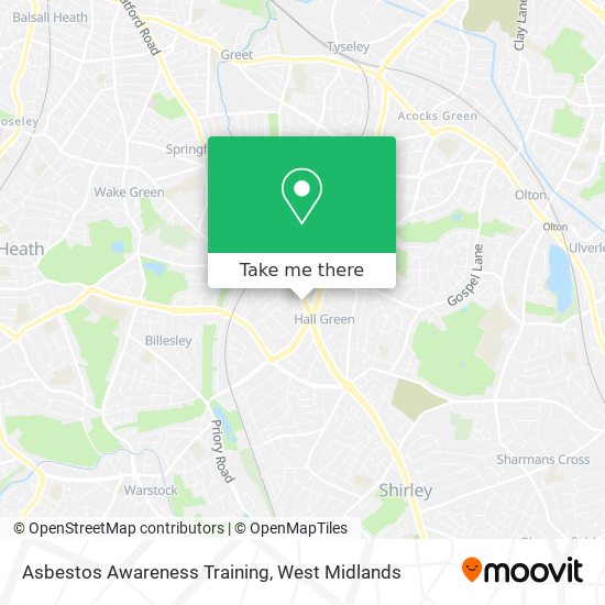 Asbestos Awareness Training map