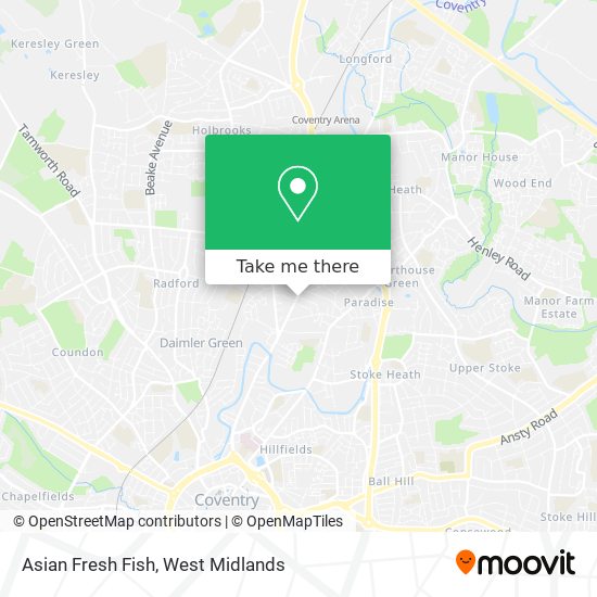 Asian Fresh Fish map