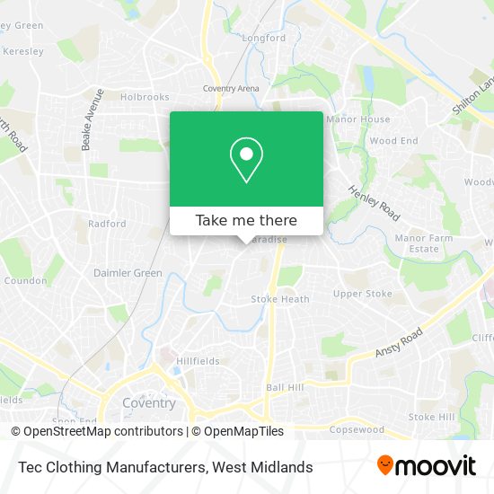Tec Clothing Manufacturers map