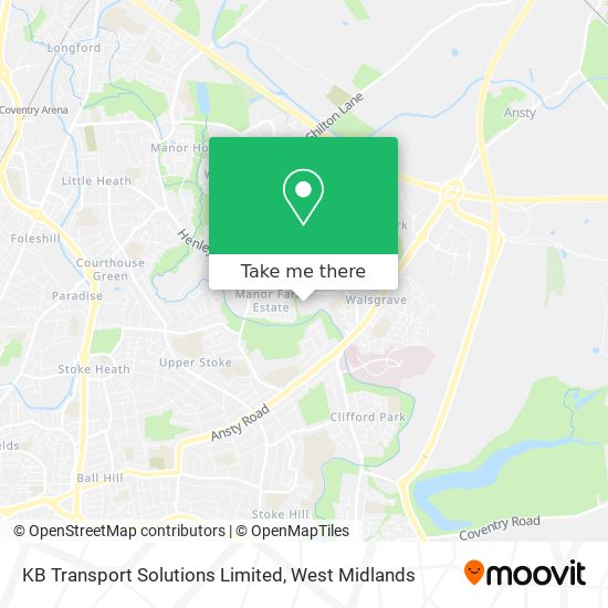 KB Transport Solutions Limited map