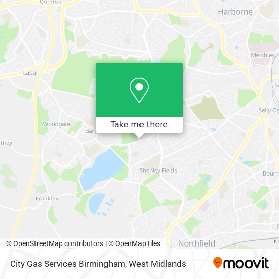 City Gas Services Birmingham map