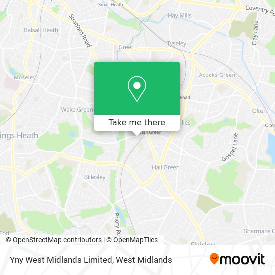 Yny West Midlands Limited map