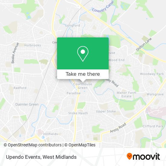Upendo Events map