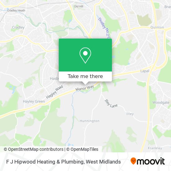 F J Hipwood Heating & Plumbing map