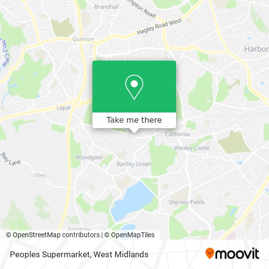 Peoples Supermarket map