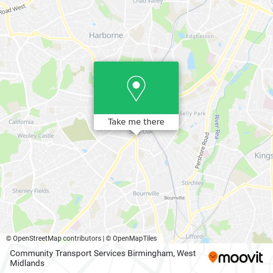 Community Transport Services Birmingham map