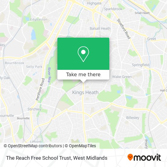 The Reach Free School Trust map