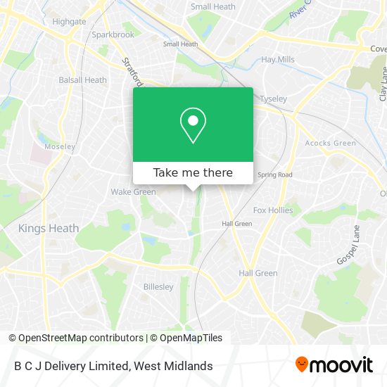 B C J Delivery Limited map