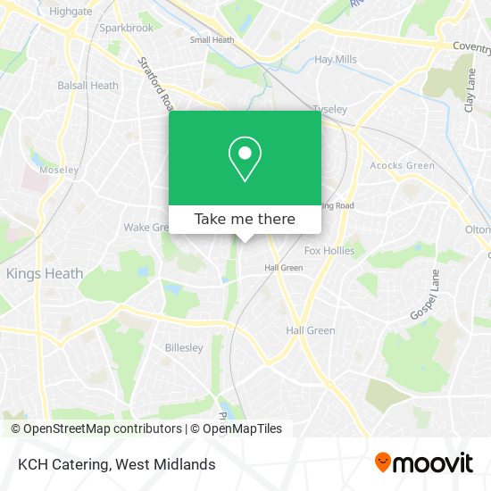 KCH Catering map