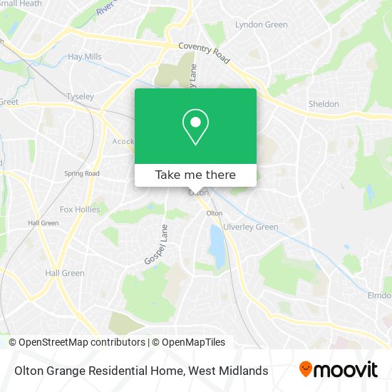 Olton Grange Residential Home map