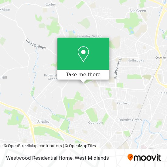 Westwood Residential Home map