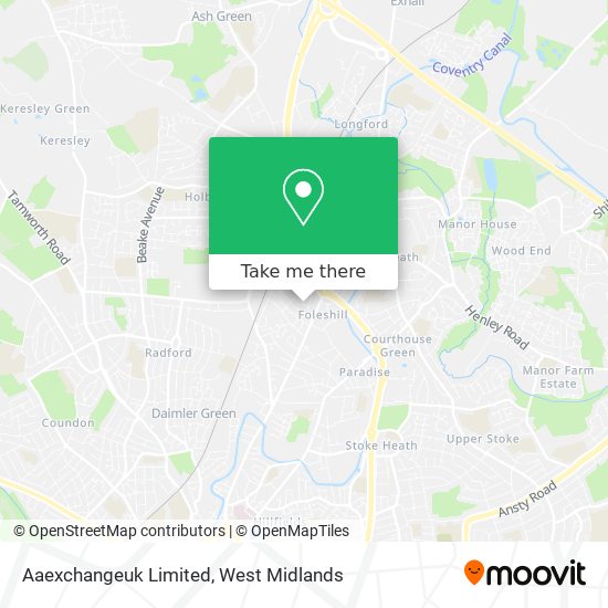 Aaexchangeuk Limited map