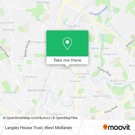 Langley House Trust map