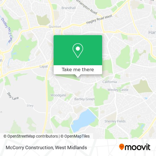 McCorry Construction map