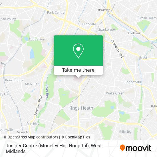 Juniper Centre (Moseley Hall Hospital) map