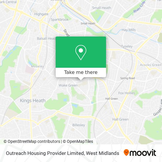 Outreach Housing Provider Limited map