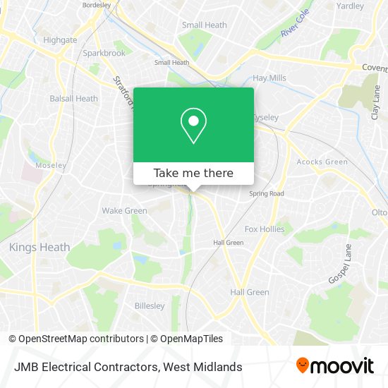 JMB Electrical Contractors map