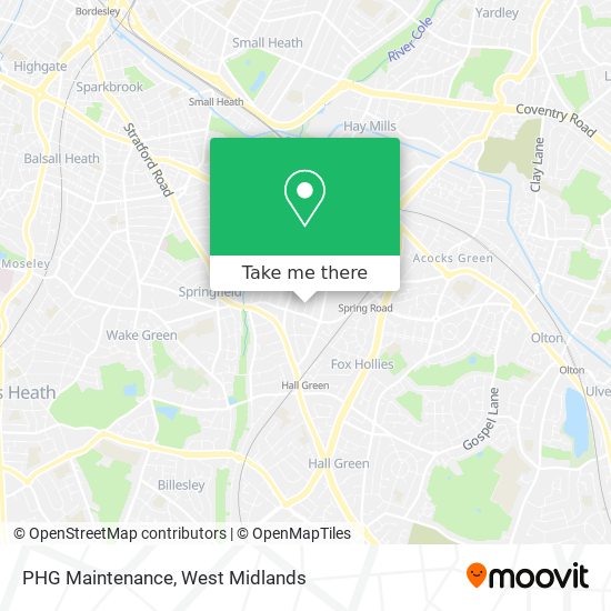 PHG Maintenance map