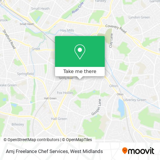 Amj Freelance Chef Services map