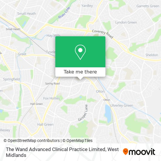 The Wand Advanced Clinical Practice Limited map
