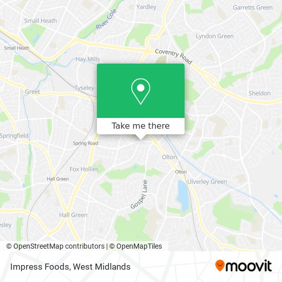 Impress Foods map