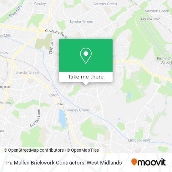 Pa Mullen Brickwork Contractors map