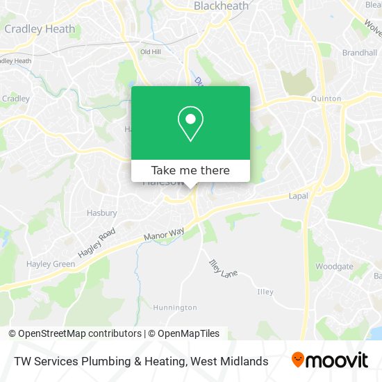 TW Services Plumbing & Heating map