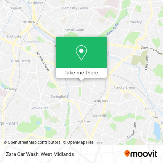 Zara Car Wash map