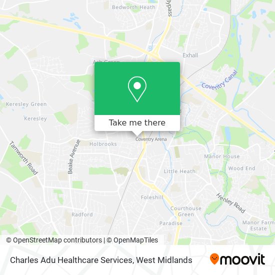 Charles Adu Healthcare Services map