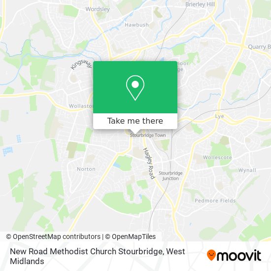 New Road Methodist Church Stourbridge map