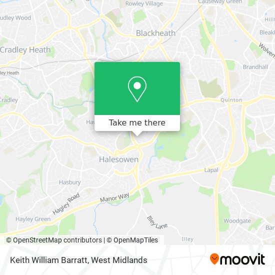 Keith William Barratt map