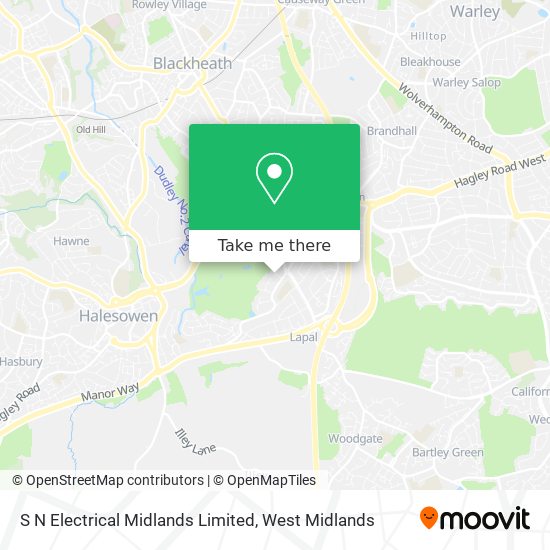 S N Electrical Midlands Limited map
