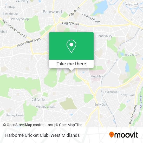 Harborne Cricket Club map