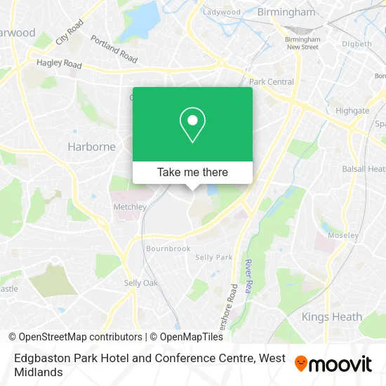 Edgbaston Park Hotel and Conference Centre map