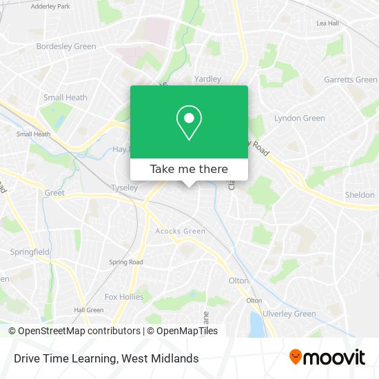 Drive Time Learning map