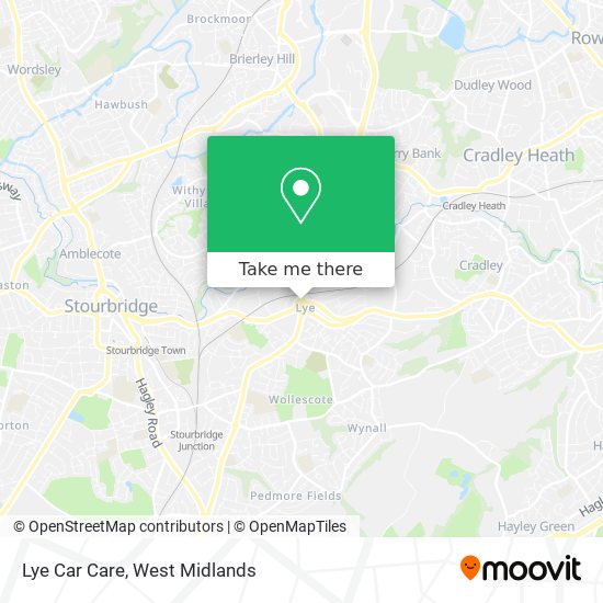 Lye Car Care map