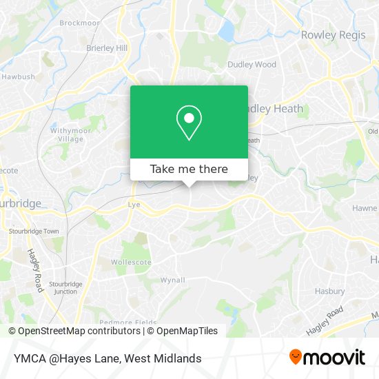 YMCA @Hayes Lane map