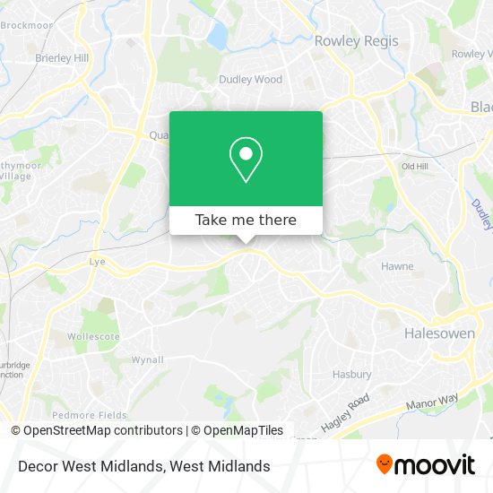 Decor West Midlands map