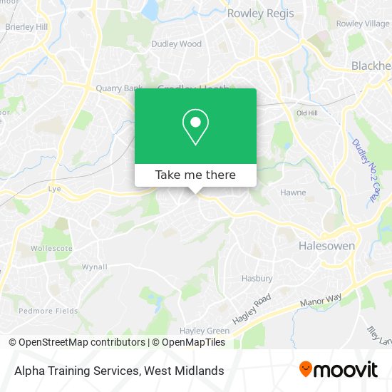 Alpha Training Services map