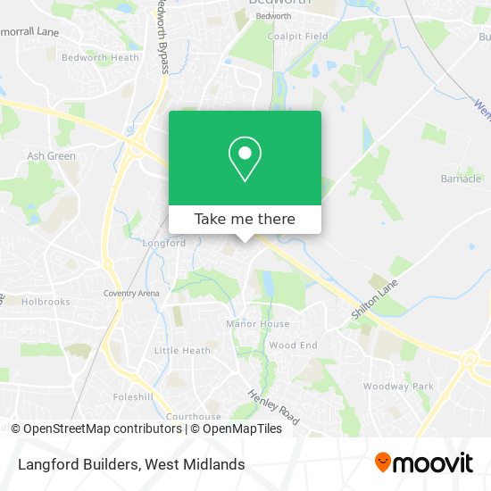 Langford Builders map