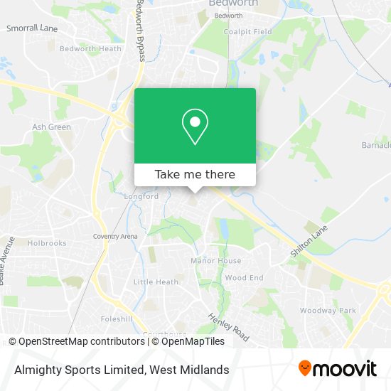 Almighty Sports Limited map
