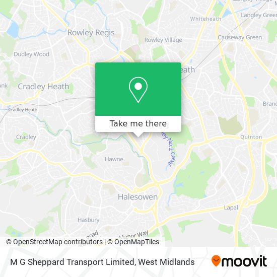 M G Sheppard Transport Limited map