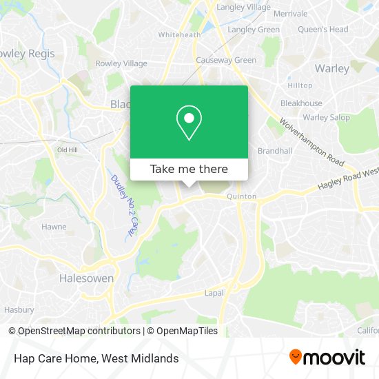 Hap Care Home map