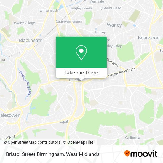 Bristol Street Birmingham map
