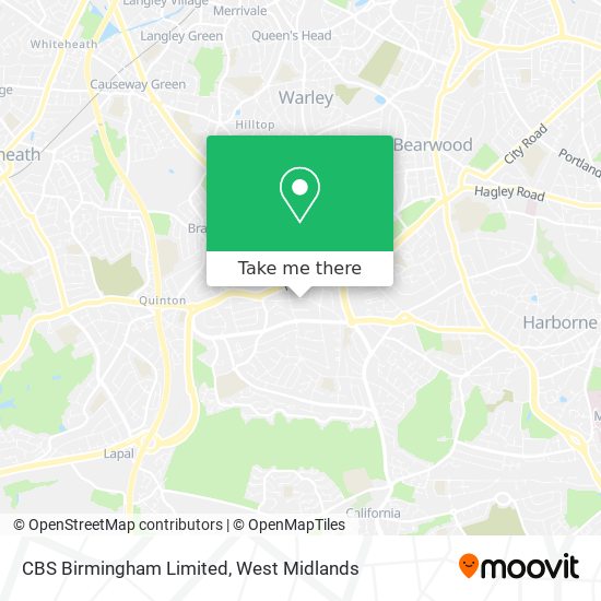 CBS Birmingham Limited map