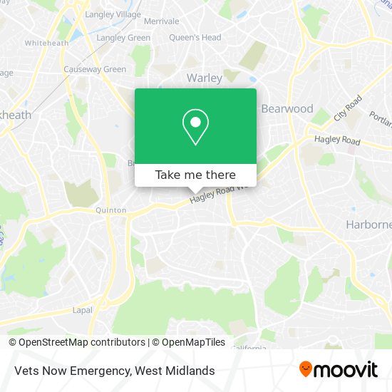 Vets Now Emergency map